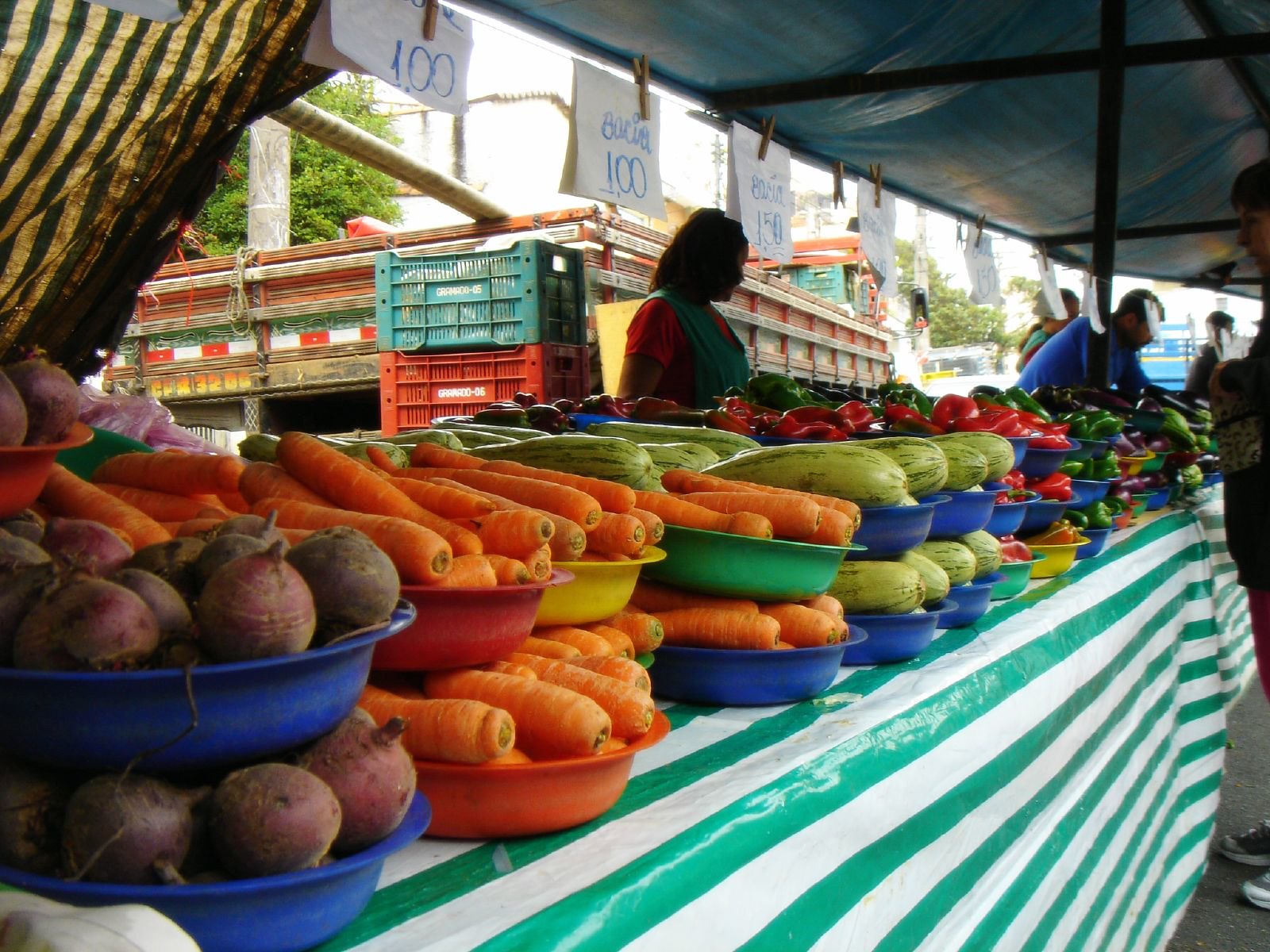 Image of a street market
